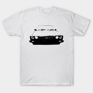 Ford Capri Mk3 1980s classic car monoblock black T-Shirt